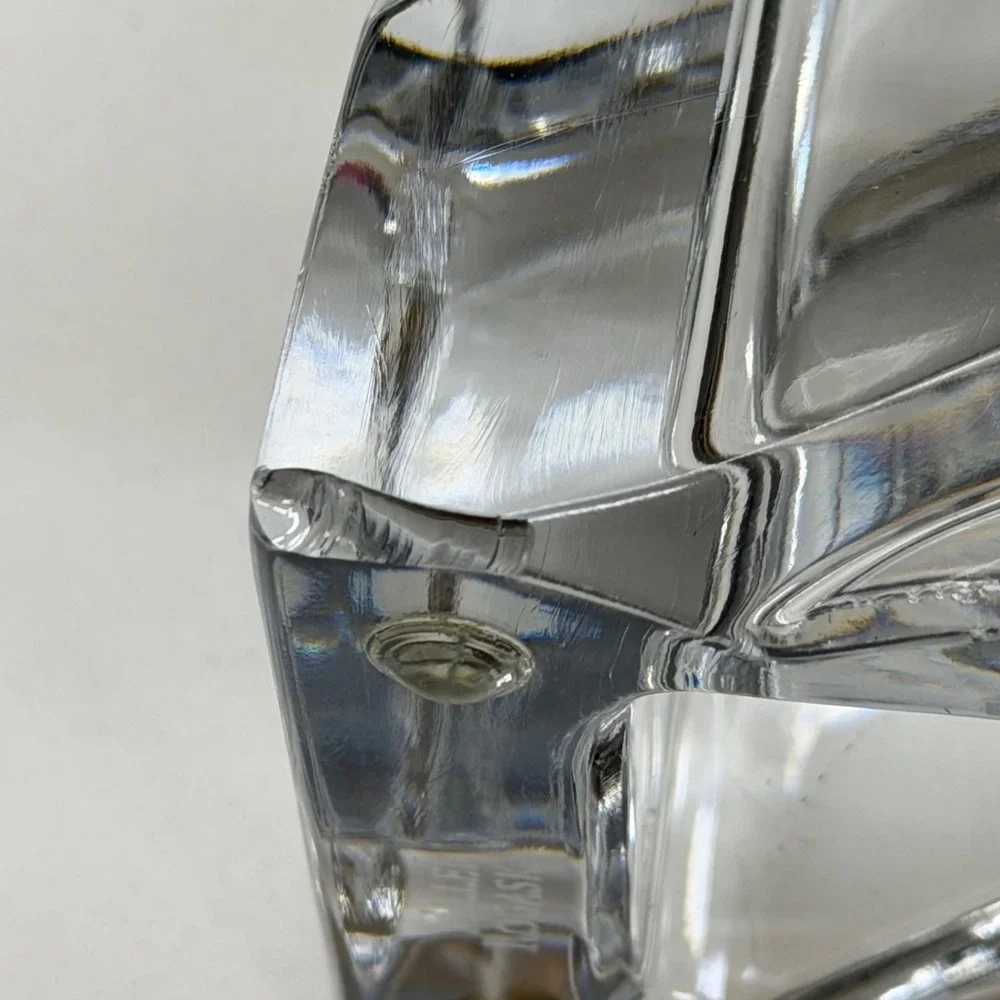 Miller Rogaska Crystal Legacy Bookends Handmade Slovenia 5.5 Inch Pair 5709-2022